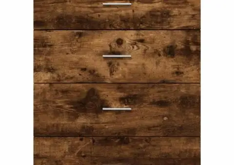 Dulapuri, 2 buc., stejar fumuriu, 60x39x80 cm, lemn prelucrat - 5/5