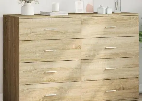 Dulapuri, 2 buc., stejar sonoma, 60x39x80 cm, lemn prelucrat - 1/5