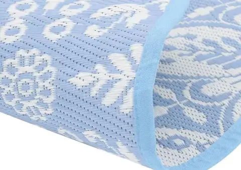 Covor de exterior, ARAKIL bleu, Ø120 cm, PP - 5/5