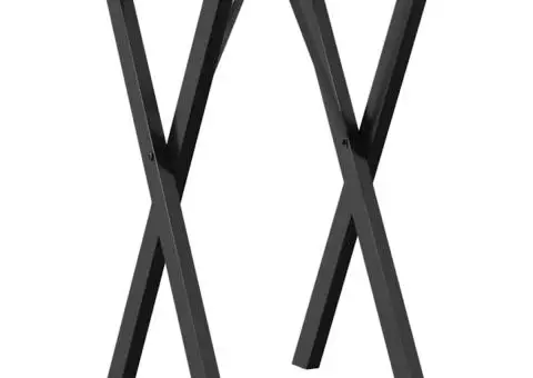 Picioare masă de sufragerie X-Frame 40x40x73 cm Oţel - 2/5
