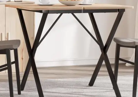 Picioare masă de sufragerie X-Frame 70x70x73 cm Oţel - 1/5