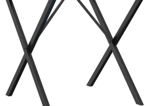 Picioare masă de sufragerie X-Frame 70x70x73 cm Oţel - 2/5