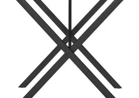 Picioare masă de sufragerie X-Frame 70x70x73 cm Oţel - 5/5