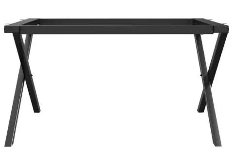 Picioare Măsuță de cafea X-Frame 80x70x43 cm Oţel - 4/5