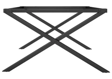 Picioare Măsuță de cafea X-Frame 80x70x43 cm Oţel - 5/5