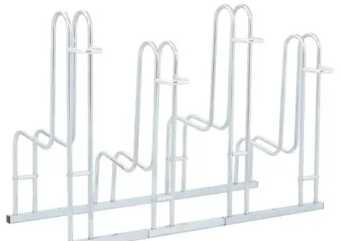 Suport de sine stătător pentru 4 biciclete, oțel galvanizat - 5/5