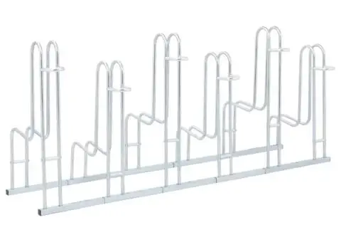 Suport pentru 6 biciclete de sine stătător, oțel galvanizat - 5/5