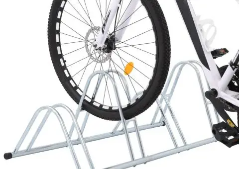 Suport de sine stătător pentru 4 biciclete, oțel galvanizat - 2/5