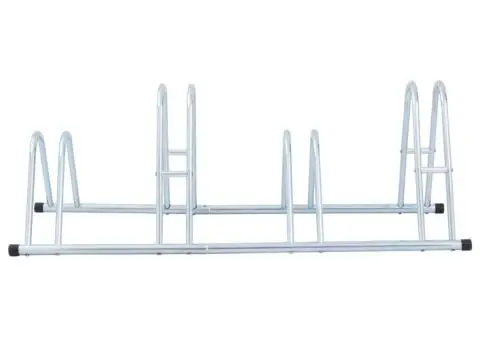 Suport de sine stătător pentru 4 biciclete, oțel galvanizat - 3/5