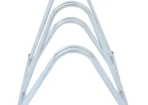 Suport de sine stătător pentru 4 biciclete, oțel galvanizat - 4/5