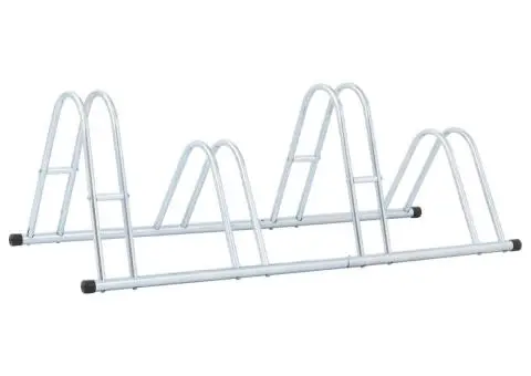 Suport de sine stătător pentru 4 biciclete, oțel galvanizat - 5/5