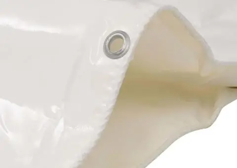 Prelată 650 g/m² 3 x 3 m Alb - 2/5