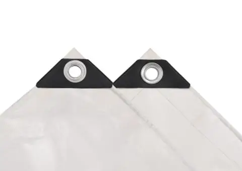 Prelată 650 g/m² 3 x 3 m Alb - 3/5