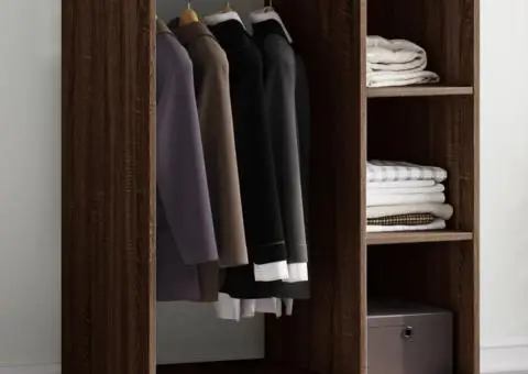 Dulap, stejar maro, 77x48x102 cm, lemn prelucrat - 1/5