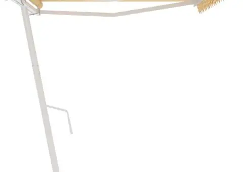 Copertină autonomă retractabilă automat galben&alb 500x350 cm - 5/5