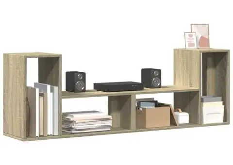 Dulap TV, 2 buc., stejar sonoma, 75x30x50 cm, lemn prelucrat - 5/5