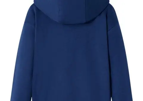 Hanorac cu glugă pentru copii, bleumarin, 140 - 2/5