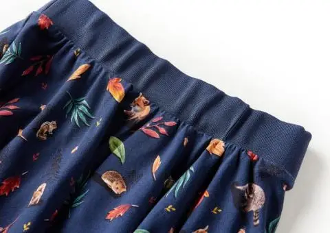 Fustă pentru copii, bleumarin, 116 - 3/5