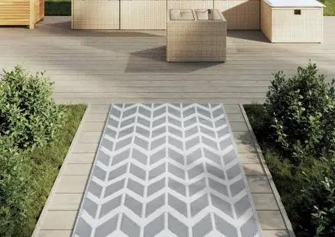 Covor de exterior, ARAKIL gri, 80x150 cm, PP - 3/5