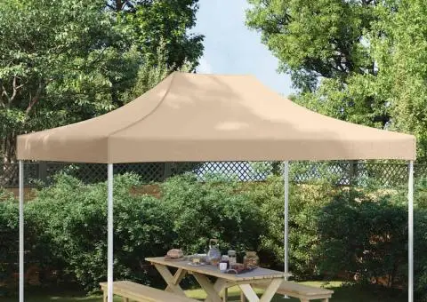 Acoperiș pentru cort de petrecere, bej, 4,5 x 3 m, 270 g/m² - 1/5