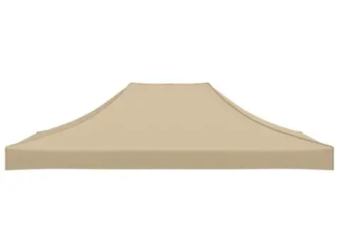 Acoperiș pentru cort de petrecere, bej, 4,5 x 3 m, 270 g/m² - 4/5