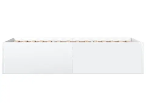 Cadru de pat, alb, 90x200 cm, lemn prelucrat - 5/5