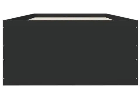 Cadru de pat, negru, 90x190 cm, lemn prelucrat - 4/5