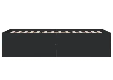 Cadru de pat, negru, 90x190 cm, lemn prelucrat - 5/5