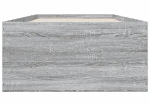 Cadru de pat, gri sonoma, 75x190 cm, lemn prelucrat - 4/5