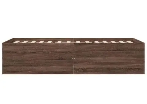 Cadru de pat, stejar maro, 90x190 cm, lemn prelucrat - 5/5