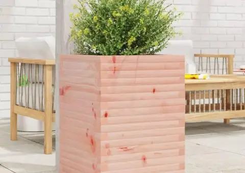 Jardinieră de grădină, 50x50x68,5 cm, lemn masiv Douglas - 3/5