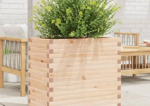 Jardinieră de grădină, 70x40x68,5 cm, lemn masiv de pin - 1/5