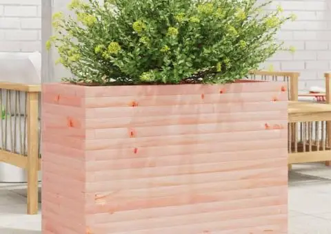 Jardinieră de grădină, 90x40x68,5 cm, lemn masiv Douglas - 1/5