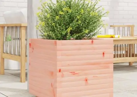 Jardinieră de grădină, 50x50x49,5 cm, lemn masiv Douglas - 1/5