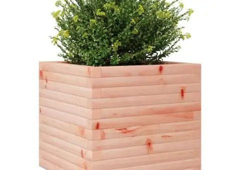 Jardinieră de grădină, 50x50x49,5 cm, lemn masiv Douglas - 4/5