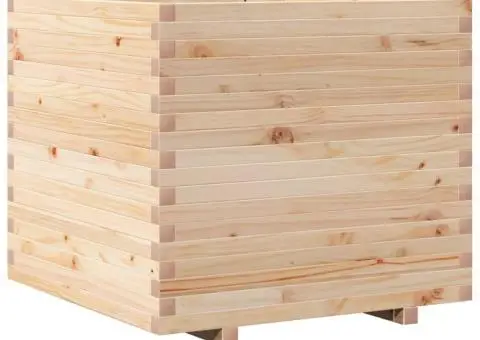 Jardinieră de grădină, 80x80x72 cm, lemn masiv de pin - 2/5