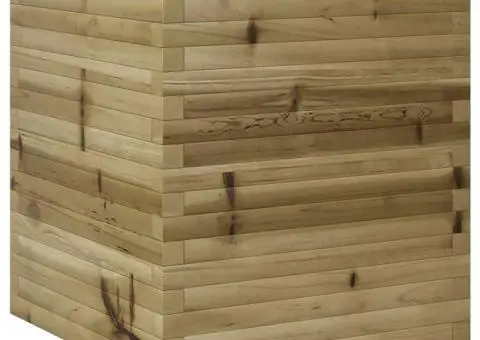 Jardinieră de grădină, 60x60x72 cm, lemn de pin impregnat - 2/5