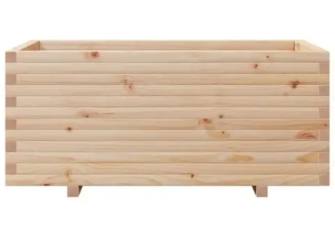 Jardinieră de grădină, 110x60x49,5 cm, lemn masiv de pin - 5/5