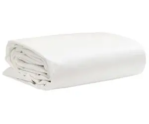 vidaXL Prelată, alb, 5x6 m, 650 g/m²