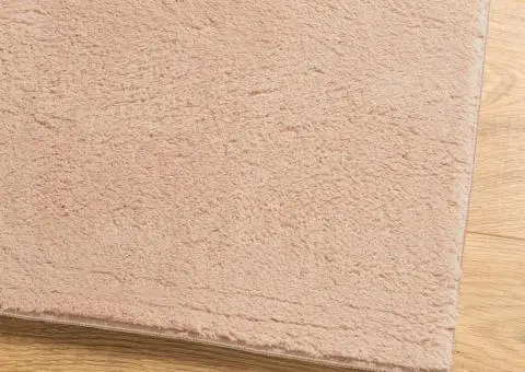 Covor HUARTE, fir scurt, moale și lavabil, roz pudră, 100x200cm - 4/5