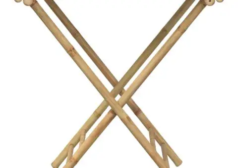 Masa pliabilă cu tavă, 70,5x42,5x80 cm, bambus - 5/5