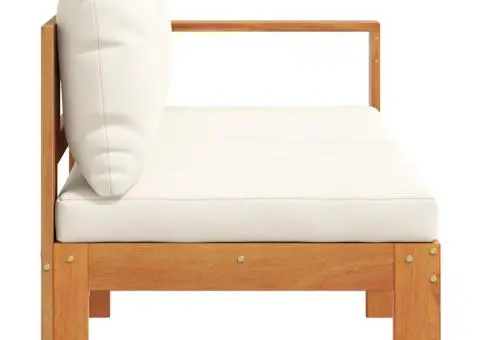 Canapea de grădină cu 1 cotieră/2 locuri, lemn masiv de acacia - 5/5