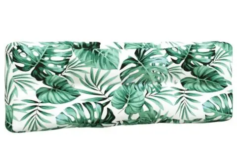 Perne de paleți, 3 buc., model cu frunze, material textil - 4/5