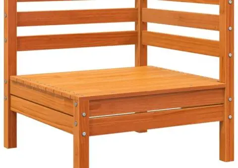 Set canapele grădină cu perne, 8 piese, maro, lemn masiv de pin - 4/5