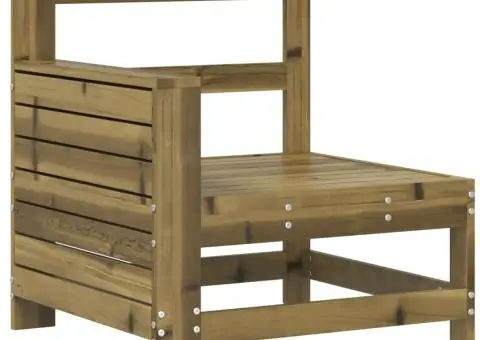 Set canapea de grădină, 7 piese, lemn de pin tratat - 5/5