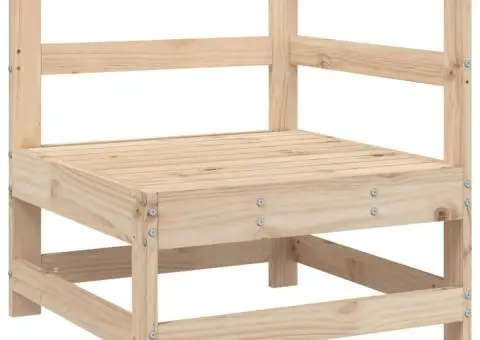 Set canapea de grădină, 7 piese, lemn masiv de pin - 4/5