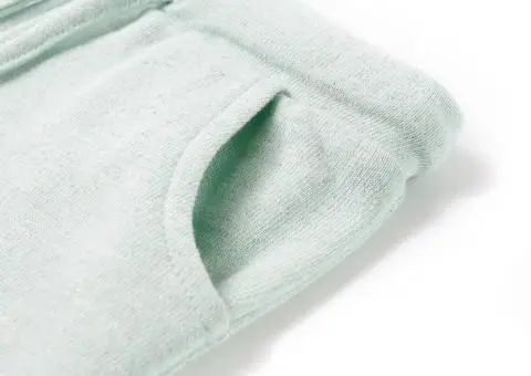 Pantaloni scurți de copii cu șnur, verde mentă deschis combinat, 92 - 5/5