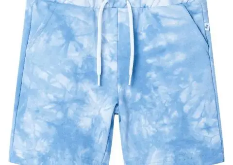 Pantaloni scurți pentru copii cu șnur, albastru pal, 140 - 1/5