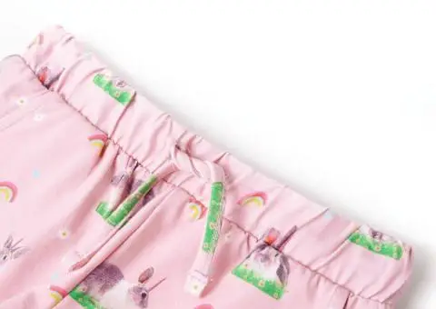 Pantaloni scurți pentru copii cu șnur roz deschis 128 - 3/5