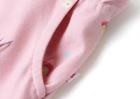 Pantaloni scurți pentru copii cu șnur roz deschis 128 - 4/5